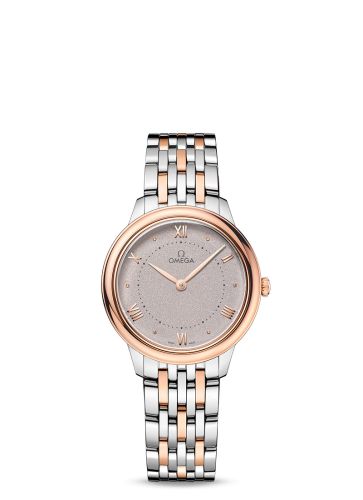 Omega De Ville Quartz 30 Stainless Steel - Sedna Gold / Grey / BRacelet